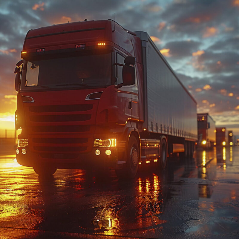 operations-de-camions-et-de-logistique-au-crepuscule